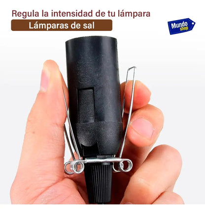 Cable + bombita de respuesto para lamparas de sal
