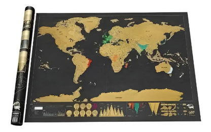Mapa Para Raspar Mapamundi Scratch Map 82x59
