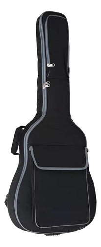 Funda Guitarra Clásica Acolchonada 10mm Espesor Color Negro