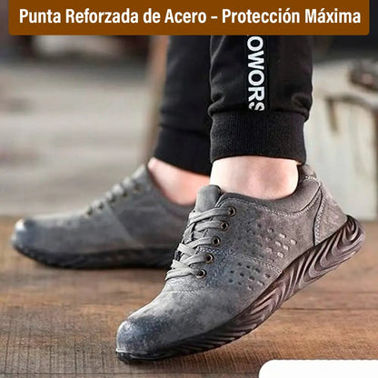 Zapatos de seguridad casual con punta de acero antideslizante