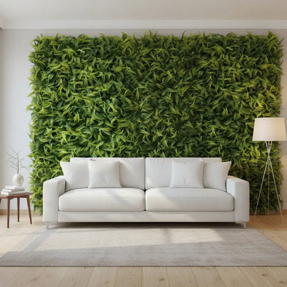 Pack X4 Enredadera Jardín Vertical Artificial Pared 40x60cm Verde Oscuro