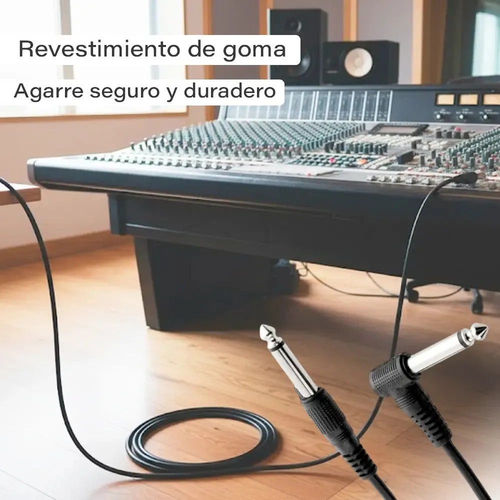 Cable plug 10 metros profesional instrumento guitarra bajo