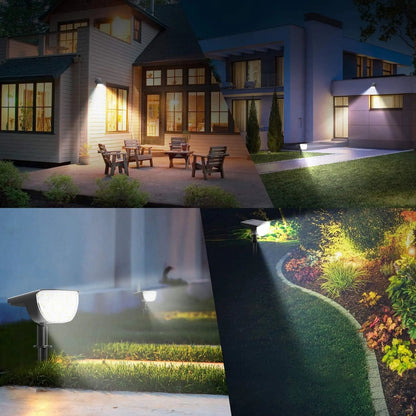 Foco estaca para jardín luz LED con panel solar