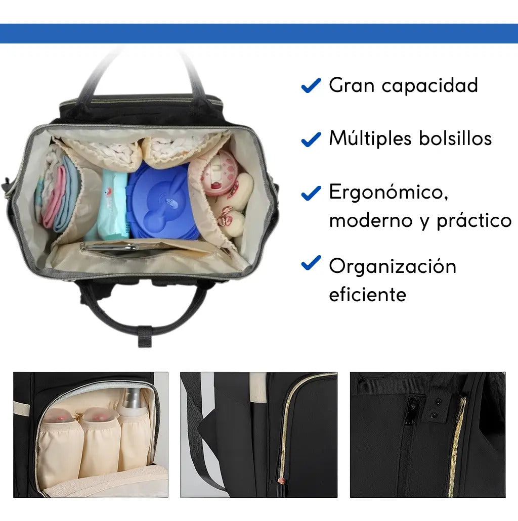 Bolso mochila maternal bebe resistente impermeable madre