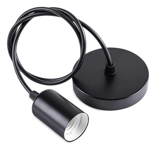 Portalamparas Colgante Liso Decorativo Pase E27 Techo