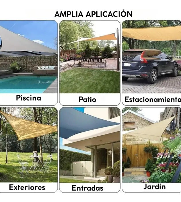 Accesorios para toldo vela 8mm reforzado acero inox exterior