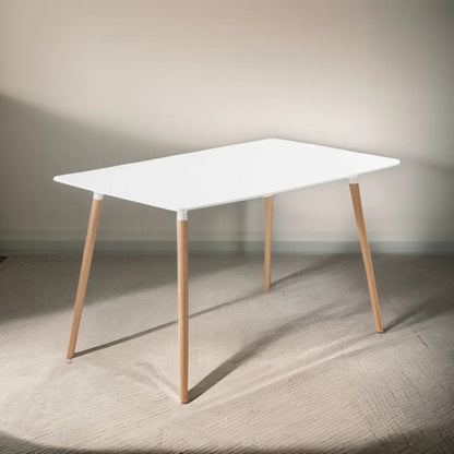 Mesa Eames Rectangular Blanca O Negra 120 X 80 Cm Blanco