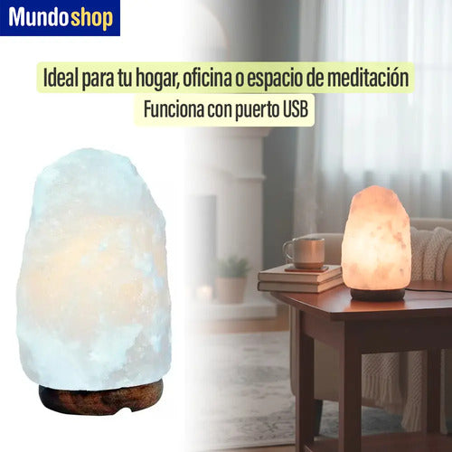 Lampara De Sal Del Himalaya Usb Originales Calidad Practica