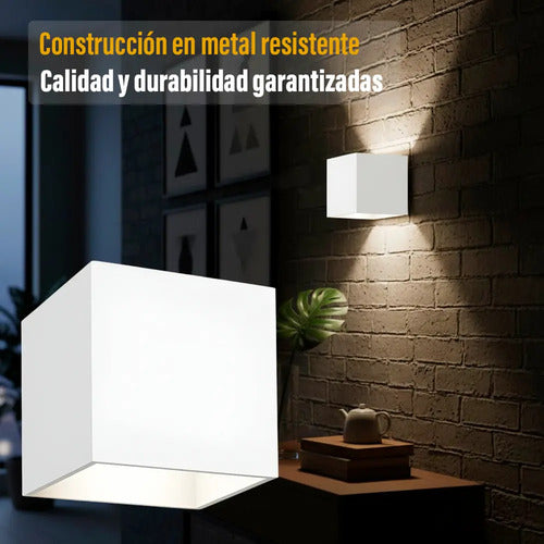 Aplique Bidireccional Pared Exterior Led Jardin Calidad