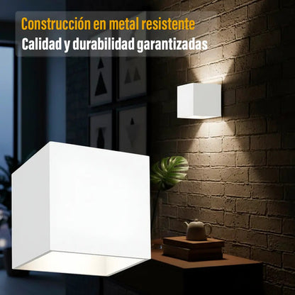 Aplique Bidireccional Pared Exterior Led Jardin Calidad