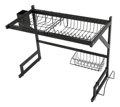 Escurridor de platos Mundo Shop Nola color negro de acero inoxidable