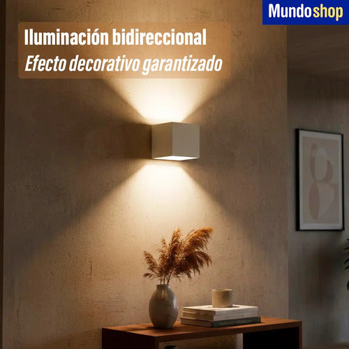 Aplique Bidireccional Pared Exterior Led Jardin Calidad