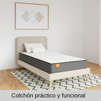 Colchón espuma 1 plaza Emily 14 alta densidad garantía