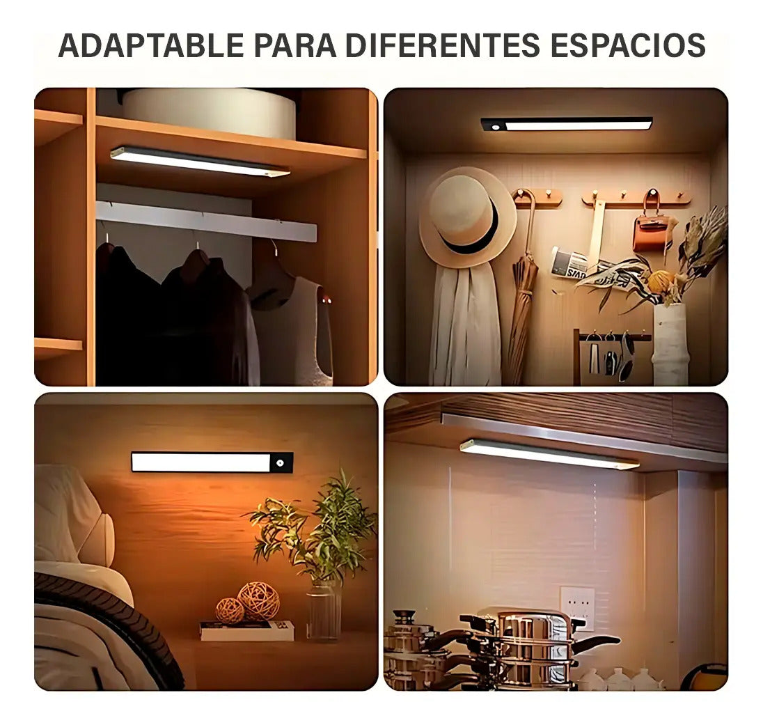 Luz LED para gabinete con sensor de movimento