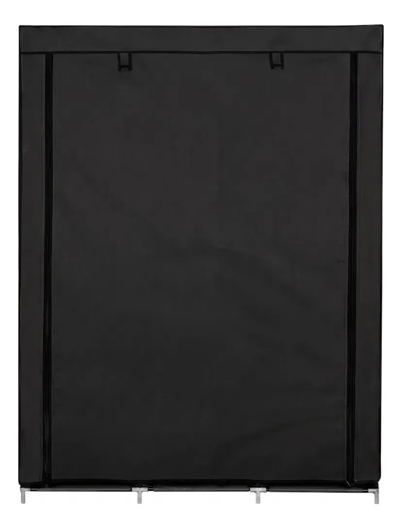 Ropero closet de tela TNT armable 6 estantes colores negro