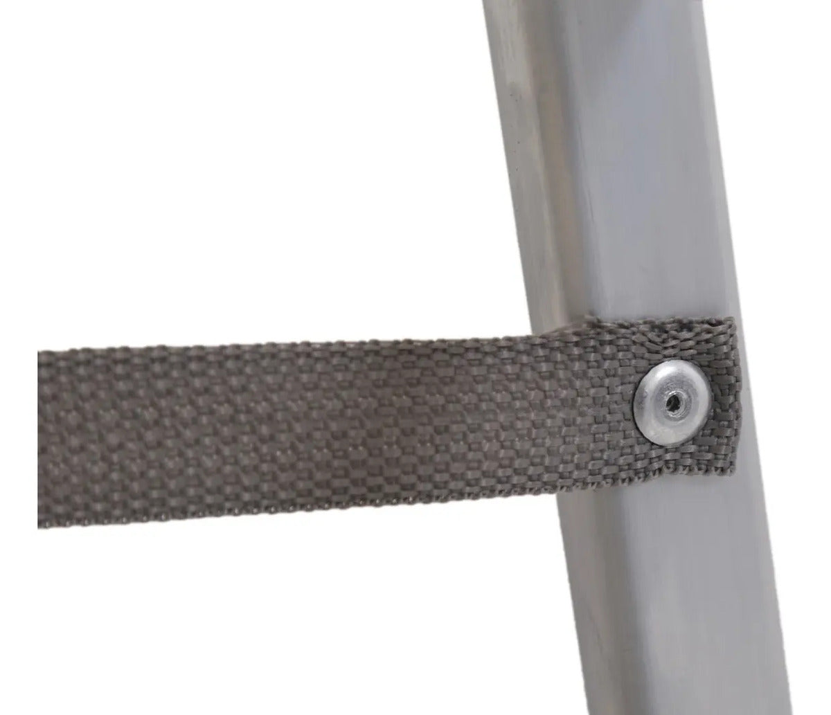 Escalera de aluminio tijera 6 escalones plegable plateado