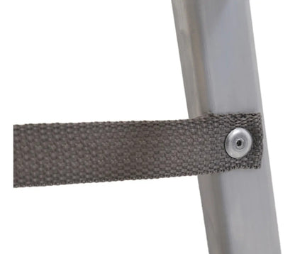 Escalera de aluminio tijera 6 escalones plegable plateado