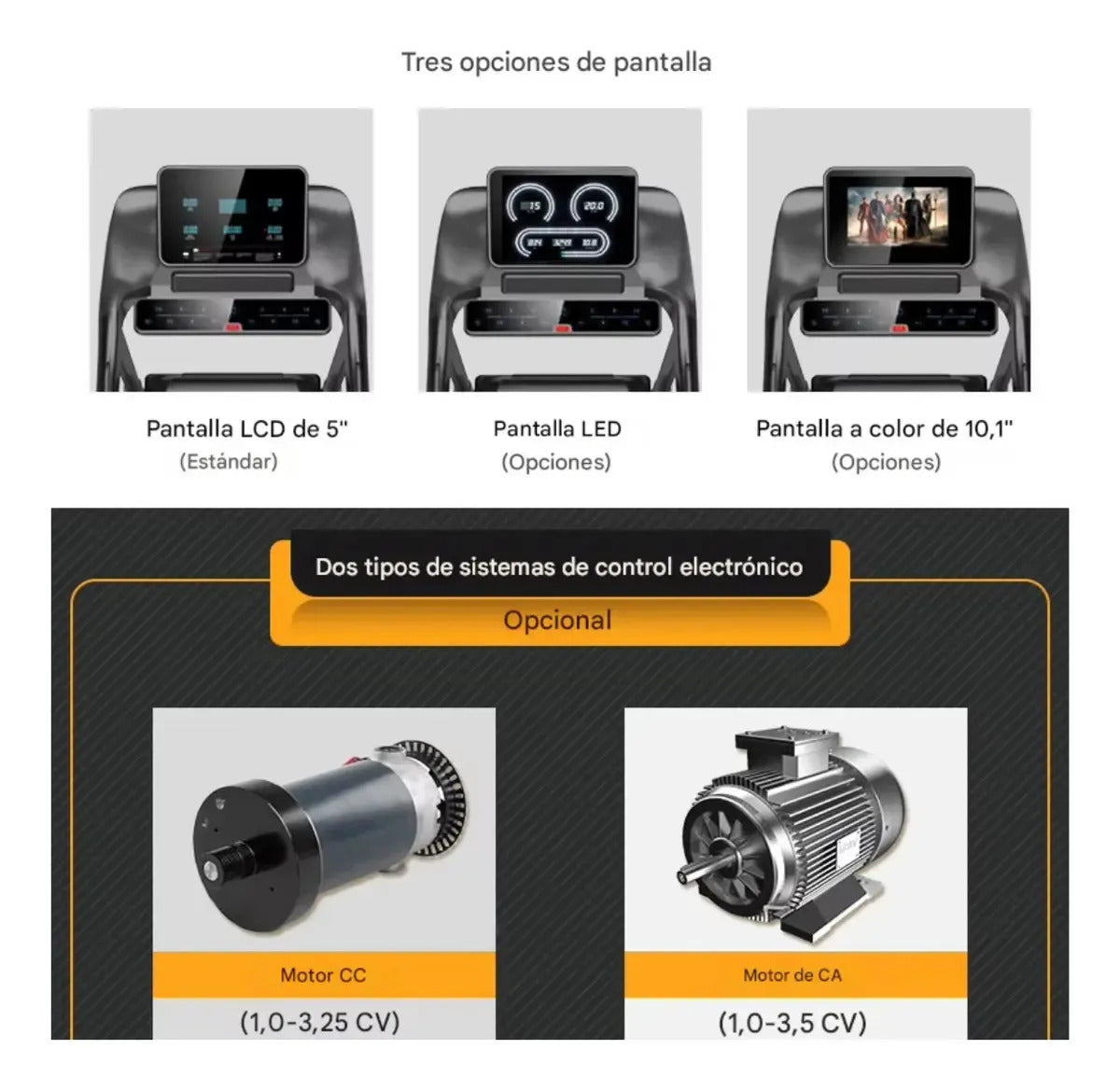 Caminadora eléctrica plegable motor DC de 3.25 HP