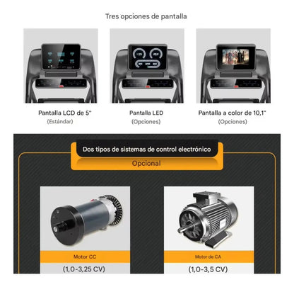 Caminadora eléctrica plegable motor DC de 3.25 HP