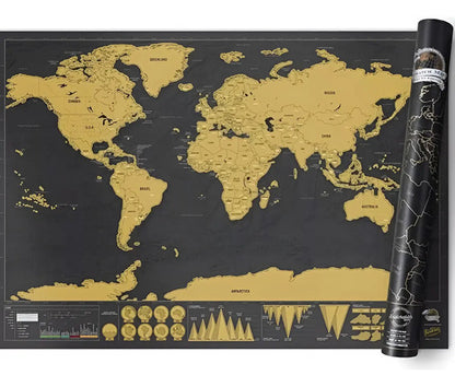 Mapa Para Raspar Mapamundi Scratch Map 82x59