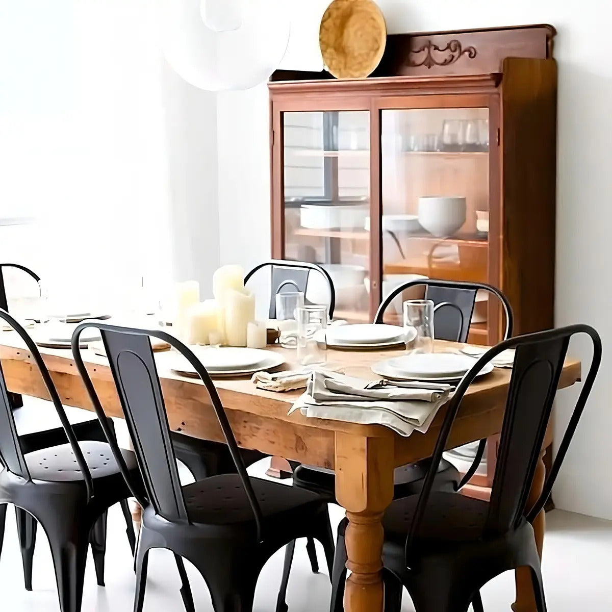 Silla Tolix reforzada interior/exterior metalica comedor