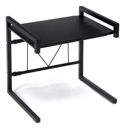 Rack Estante Organizador Extensible Cocina Mesada Microondas Negro