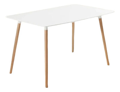Mesa Eames Rectangular Blanca O Negra 120 X 80 Cm Blanco