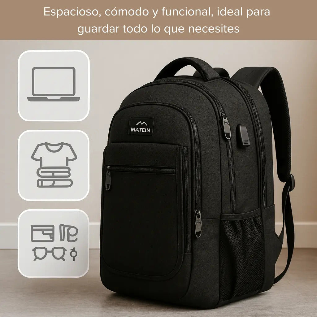 Mochila expansible viaje urbana porta notebook Matein 1364