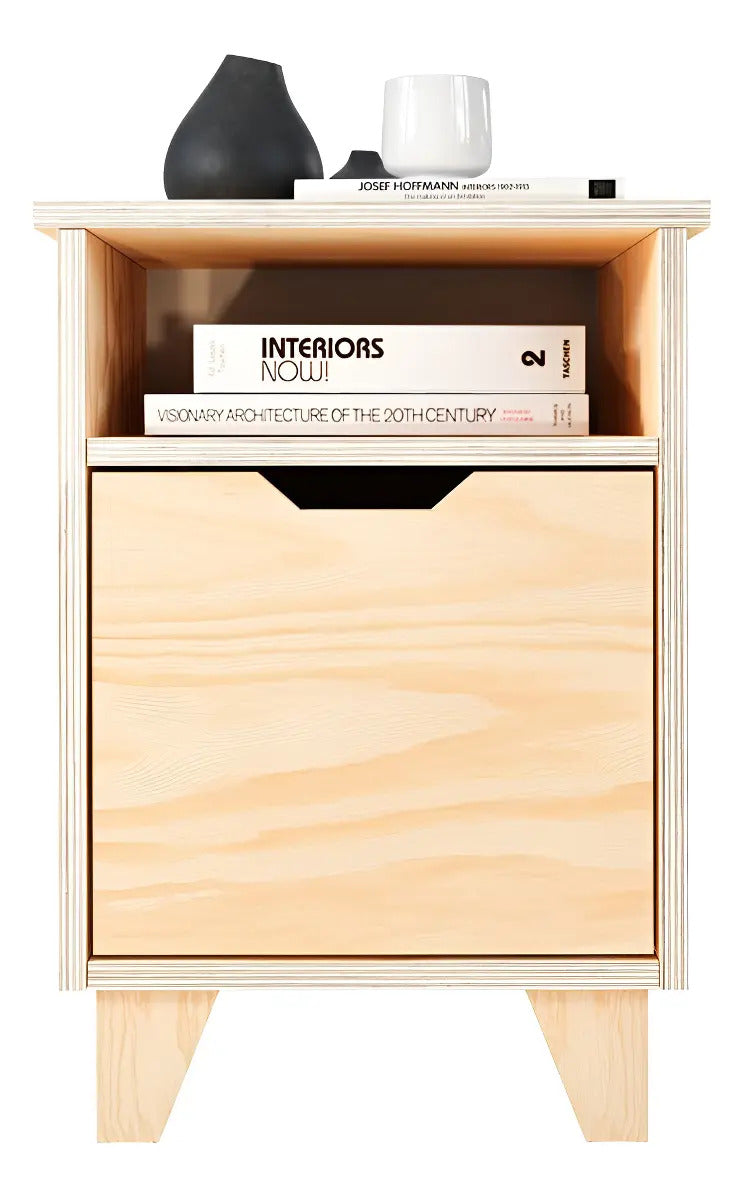Mesas de luz 18mm madera nordica dormitorio moderna
