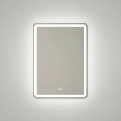 Espejo Touch Sin Marco Con Luz Led 50x70cm Táctil Blanco