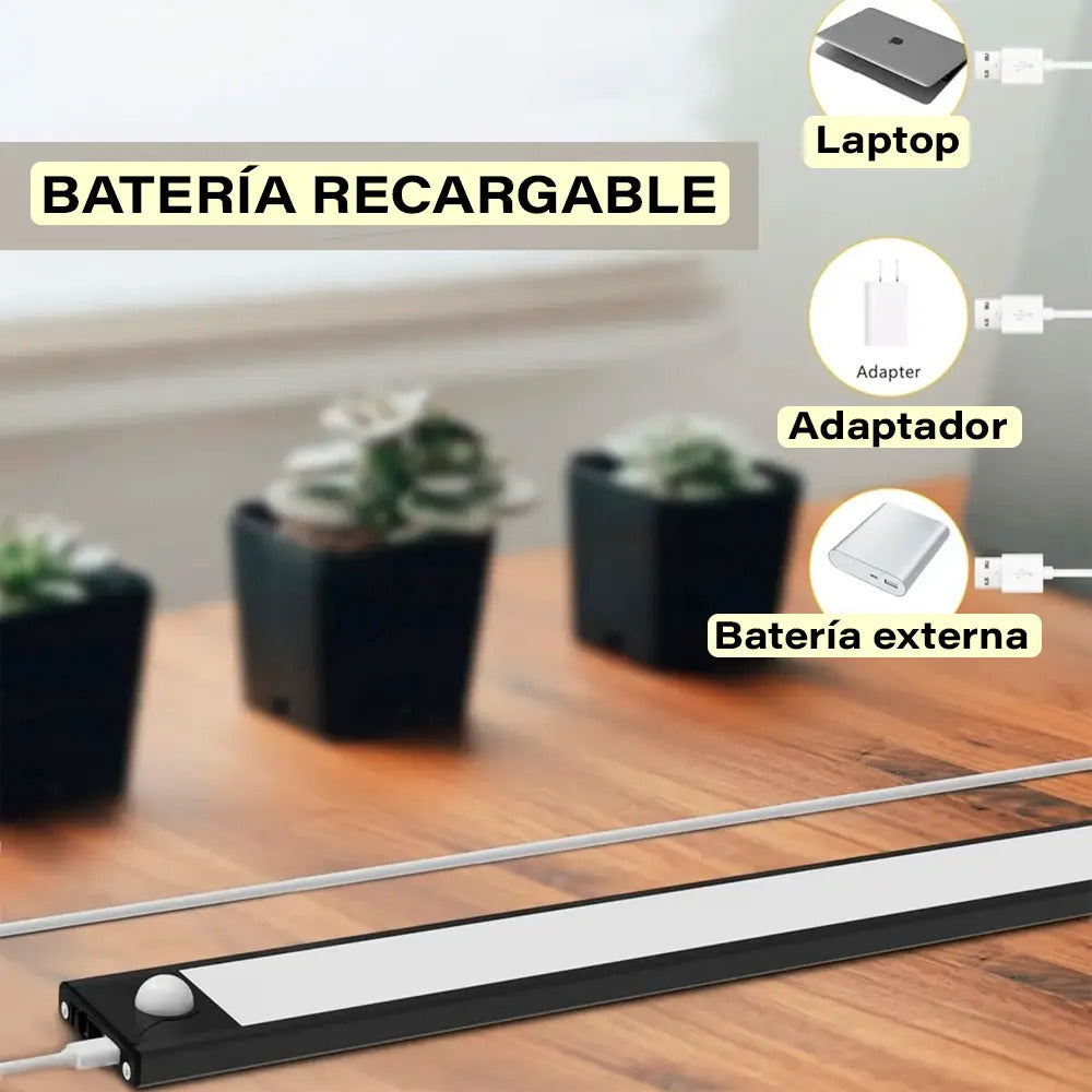Luz LED para gabinete con sensor de movimento