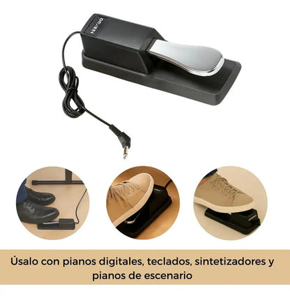 Pedal De Sostenido Compacto Para Teclados Portatil