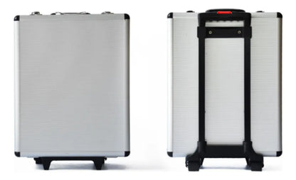 Juego de herramientas de 489 piezas con maleta extraíble plateado