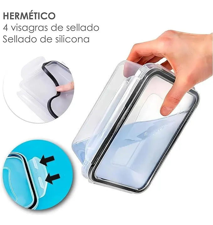 Recipientes herméticos 34 contenedores
