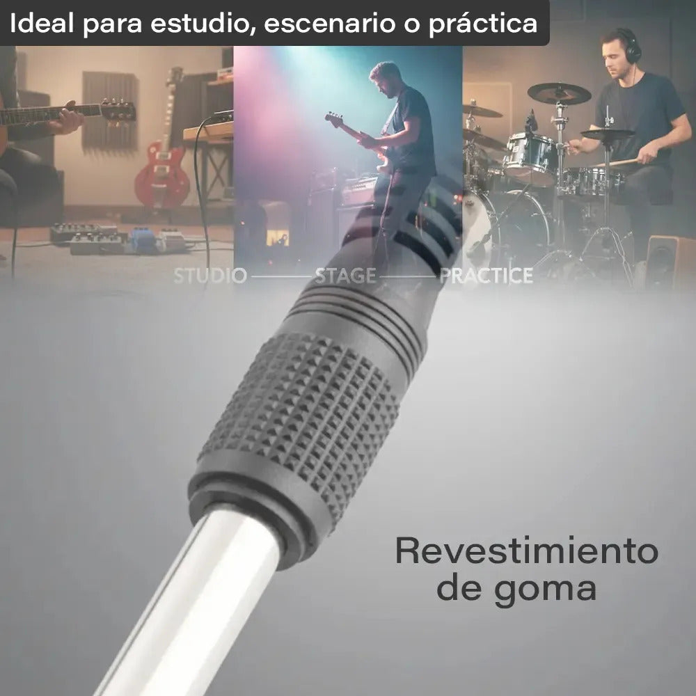 Cable plug 10 metros profesional instrumento guitarra bajo