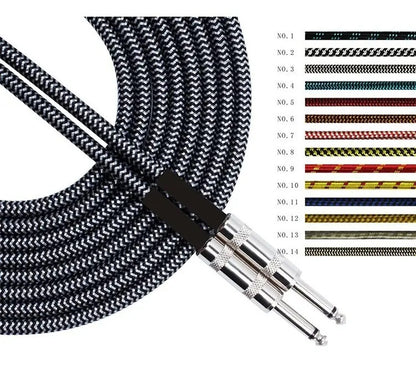 Cable plug 3 metros profesional instrumento guitarra bajo
