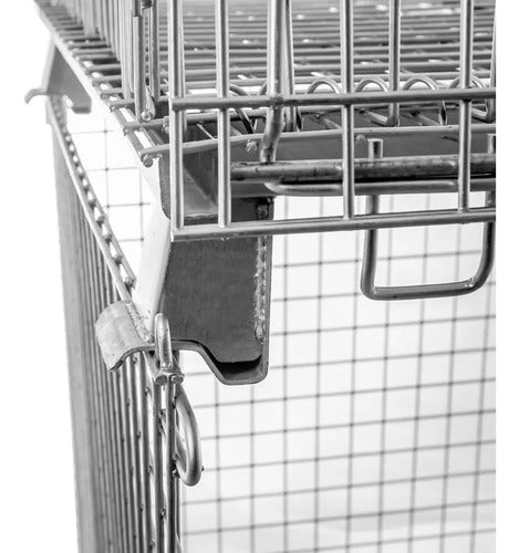 Carro Plataforma Mundo Shop Jaula Color Gris