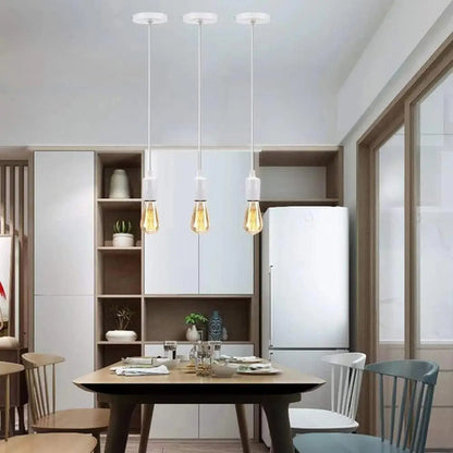 Portalamparas Colgante Liso Decorativo Pase E27 Techo