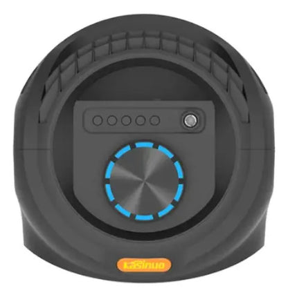 Parlante Bluetooth Karaoke Luces Rgb 8 Pulgadas Recargable Negro