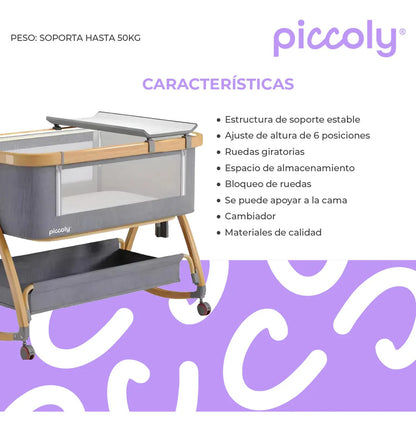 Cuna Colecho Moisés Cambiador Y Ruedas
