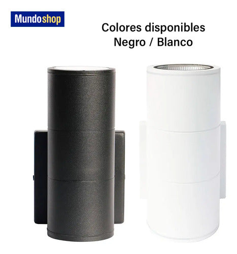 Aplique Exterior Jardin Gu10 Cilindrico Luz Metal