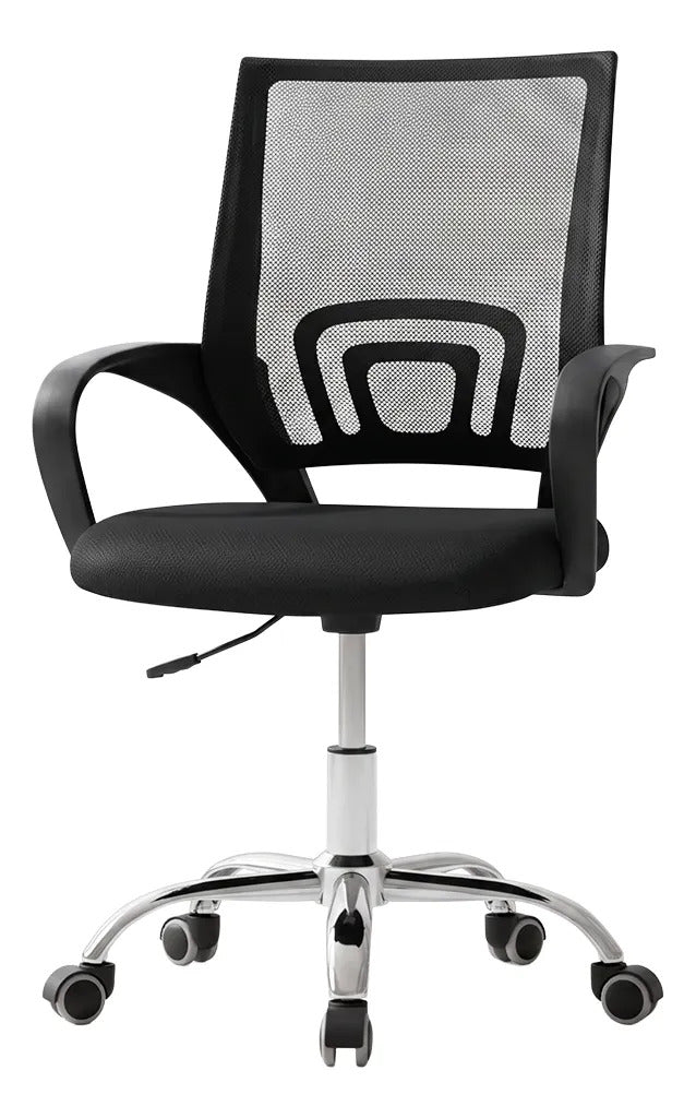 Silla giratoria de escritorio oficina regulable ergonómica negro