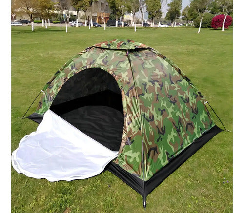 Carpa Iglú Outter 2 Personas Verde Oscuro C/ Mosquitero Camping