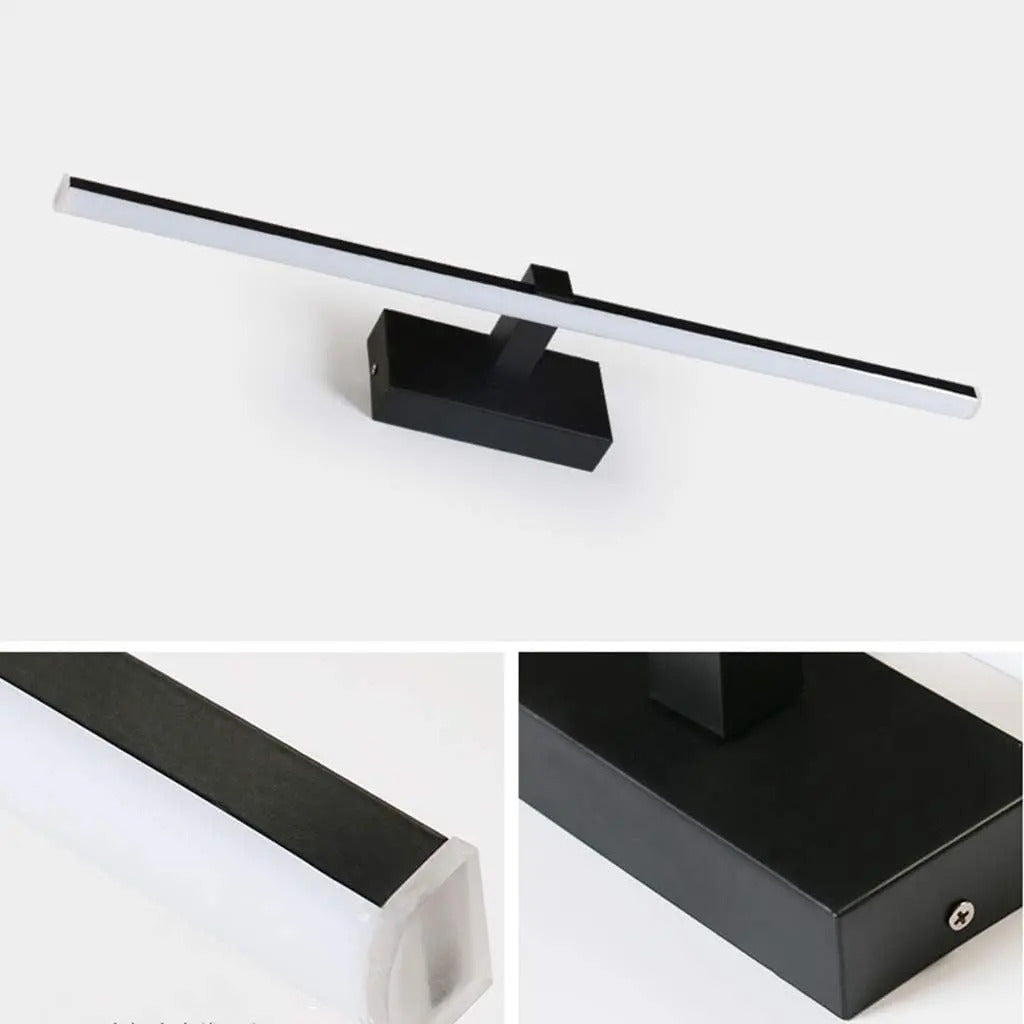 Barra luminaria LED para espejo Kampala 40cm negro