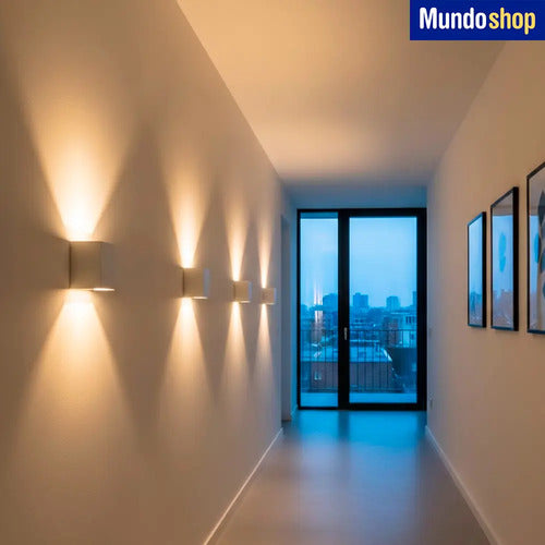Aplique Bidireccional Pared Exterior Led Jardin Calidad