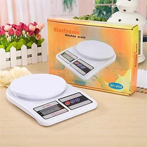 Balanza de cocina digital precisión 1g hasta 5kg blanco