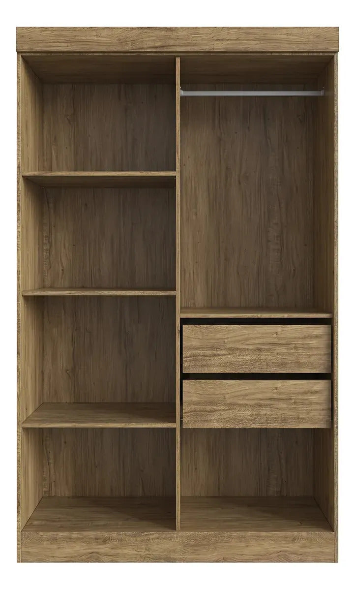 Ropero placard Verona 4 puertas MDF con dos cajones beige