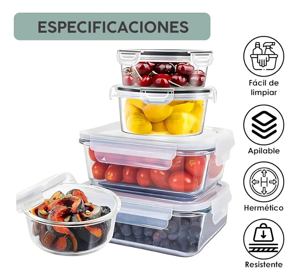 Recipientes herméticos 34 contenedores