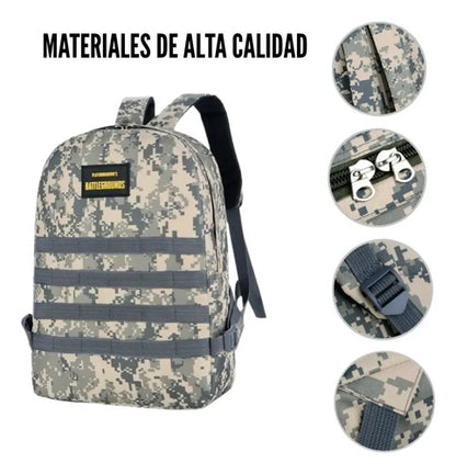 Mochila Urbana Táctica Militar Gris Militar