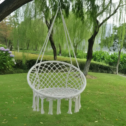 Silla hamaca circular cuerda para interior o exterior